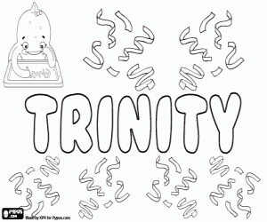 Trinity, English name coloring page