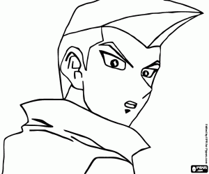 Tristan, a friend of Yugi coloring page