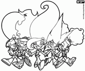 Trollz, best friends for life coloring page