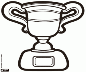 Trophy coloring page