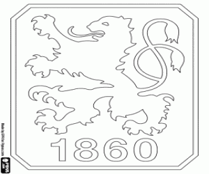 TSV 1860 München badge coloring page
