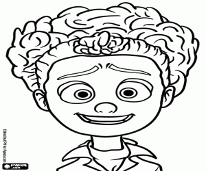 Tulip is a very active young girl coloring page