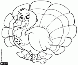 Turkey coloring page