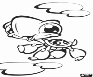 Turtle from the Littlest PetShop coloring page