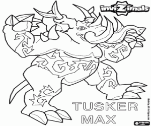 Tusker Max, Invizimal elephant coloring page