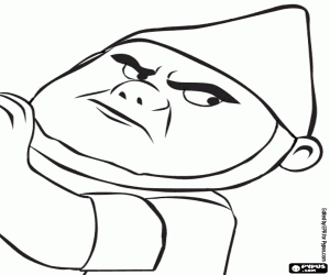 Tybalt, the strongest red gnome coloring page