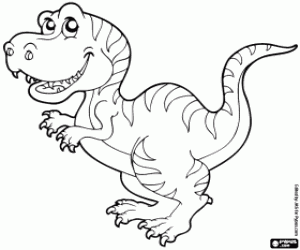 Tyrannosaurus rex coloring page