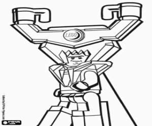 The tyrant of The Lego Movie coloring page