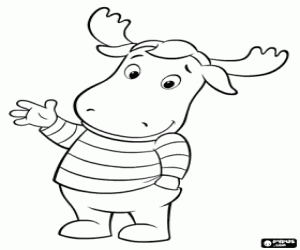 Tyrone, a backyardigan coloring page