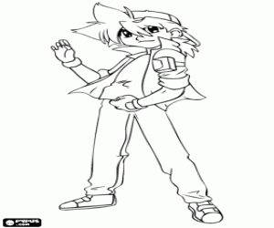 Tyson Granger from Beyblade coloring page