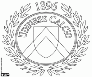 Udinese badge coloring page