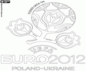 UEFA EURO 2012 logo coloring page