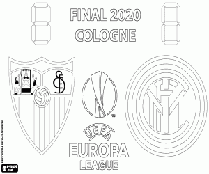 UEFA Europa League Final 2019-2020 coloring page