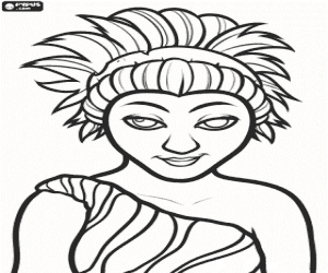 Ugga, Croods's mother coloring page