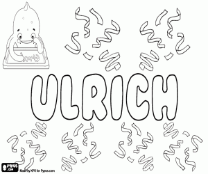 Ulrich, name in various languages coloring page