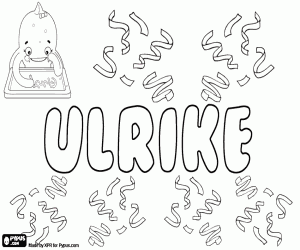 Ulrike, variant of Uhlrike coloring page