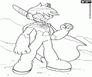Ultra Ben, a hero coloring page