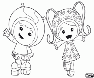 The Umizoomi superheros coloring page