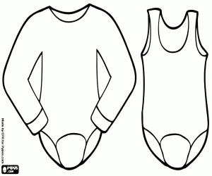 Underwear for winter and summer coloring page