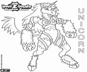 Unicorn, Invizimals Shadow Zone coloring page