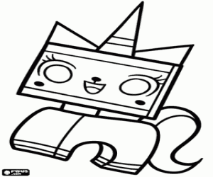 Unikitty, character in the film Lego coloring page