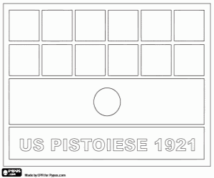 Unione Sportiva Pistoiese logo coloring page