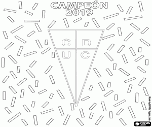 Universidad Católica, champion 2019 coloring page