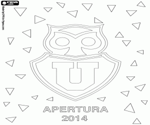 University de Chile, champion 2014 coloring page