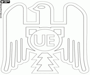 Unión Española logo coloring page