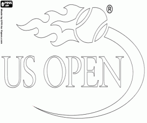 US Open logo coloring page