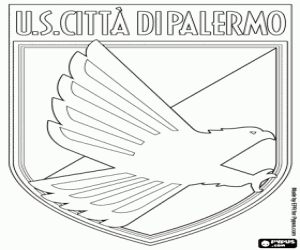 US Palermo logo coloring page
