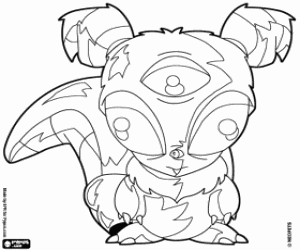 Usul, a rodent of Neopets coloring page