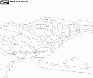 Valley of the Kings, Luxor, Egypt coloring page