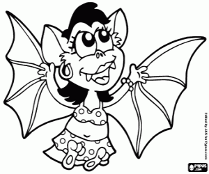 Vampire coloring page