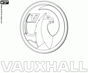 Vauxhall Motors emblem coloring page