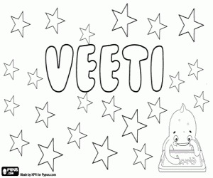 Veeti, Finnish name coloring page