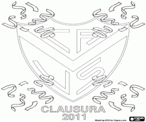 Velez Sarsfield, champion 2011 coloring page
