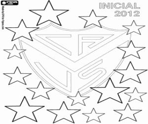 Velez Sarsfield, champion 2012 coloring page