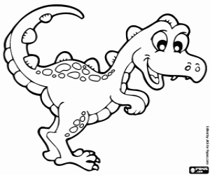 Velociraptor coloring page
