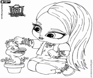Venus McFlytrap, Monster High Baby coloring page