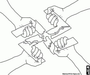 Victory day, 8 May 1945 coloring page