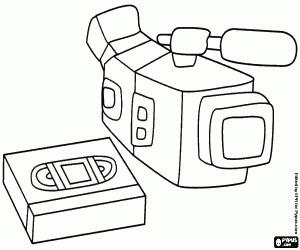For video recording coloring page