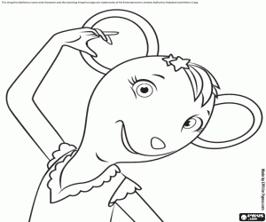 Viki's face the dancer coloring page