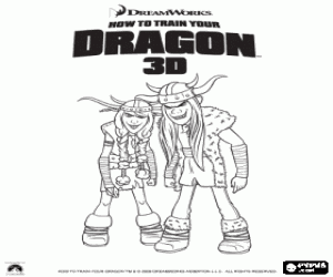 The vikings brothers Thorston coloring page