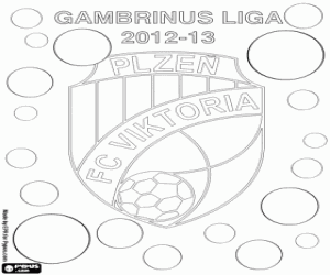 Viktoria Plzen, champion 2012-2013 coloring page