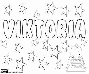 Viktoria, variant of Victoria coloring page