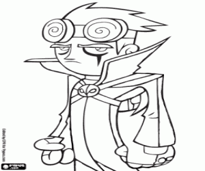 The villain of Xiaolin, Jack Spicer coloring page