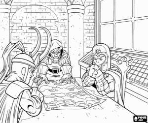 Villains of Super Hero Squad coloring page
