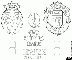 Villarreal vs Manchester United coloring page