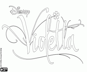 Violetta logo coloring page